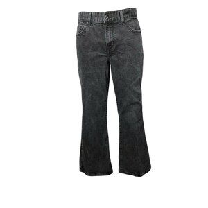 2/$30 Madison Jeanswear Black Denim Jeans Trousers Womens 12 Pants Flared Distre